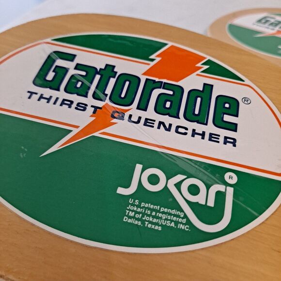 Vintage Jokari Champ Gatorade Racquet Paddle Ball Sport Wooden USA Set Of 2 - Picture 11 of 11